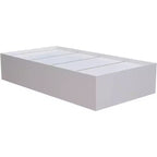 Lit Plateforme en Bois Taille Jumeau avec Rangement, Blanc - Meuble de Chambre Durable et Fonctionnel