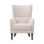 Fauteuil club contemporain à haut dossier (41 po) en microfibre, style Chesterfield