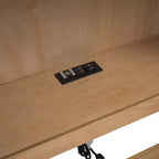 Lit de repos double au design moderne avec lit gigogne, armoires de rangement et ports USB