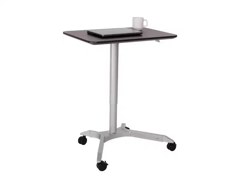 Chariot de bureau mobile assis-debout pneumatique