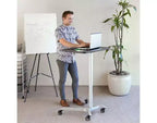 Chariot de bureau mobile assis-debout pneumatique