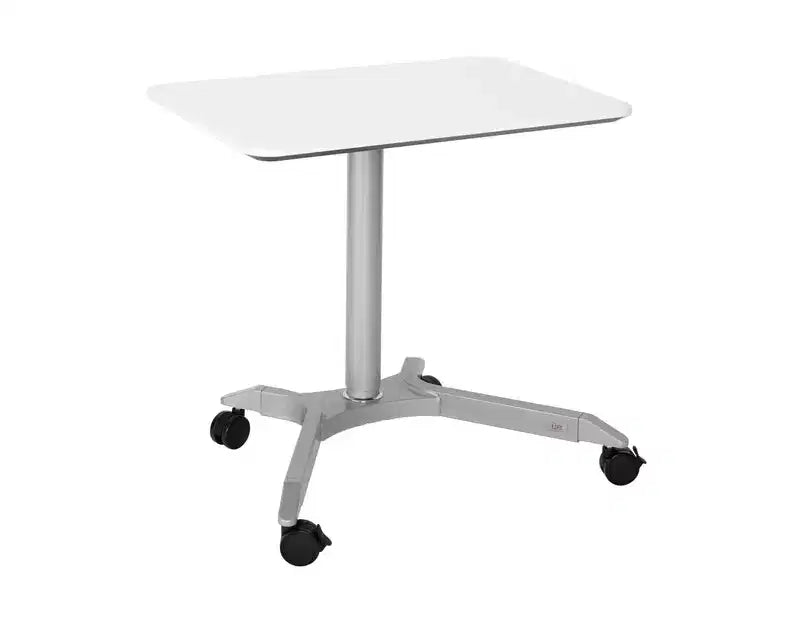 Chariot de bureau mobile assis-debout pneumatique