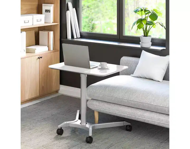 Chariot de bureau mobile assis-debout pneumatique