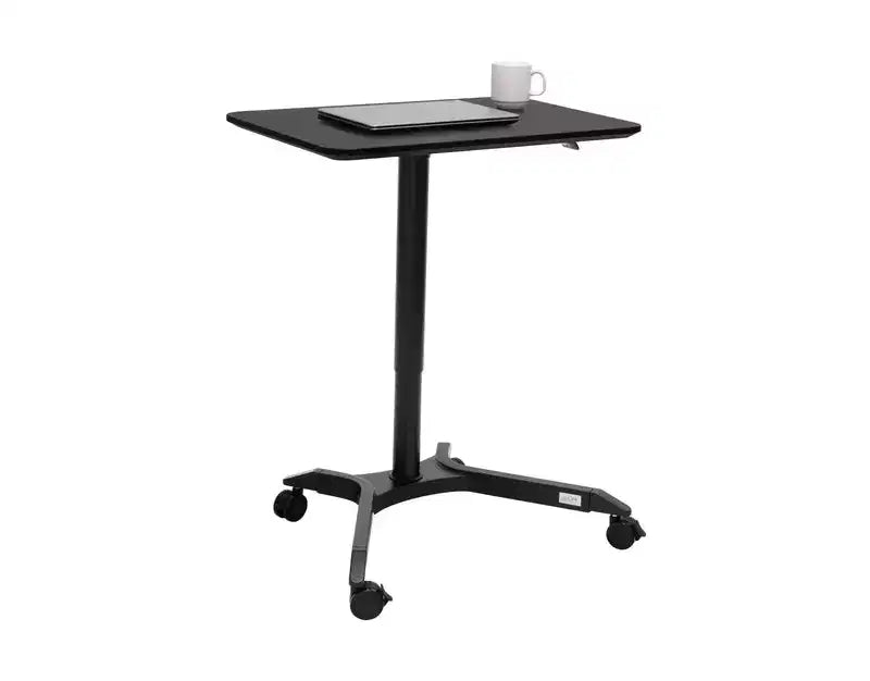 Chariot de bureau mobile assis-debout pneumatique
