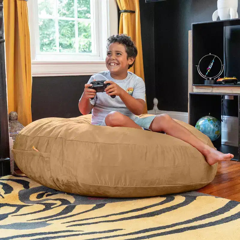 Pouf géant 4 pieds et matelas de sol