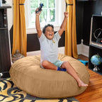 Pouf géant 4 pieds et matelas de sol