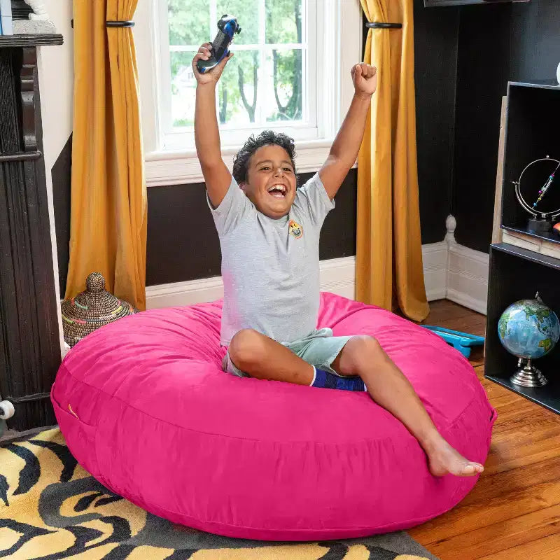 Pouf géant 4 pieds et matelas de sol