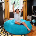 Pouf géant 4 pieds et matelas de sol