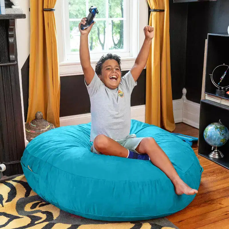 Pouf géant 4 pieds et matelas de sol