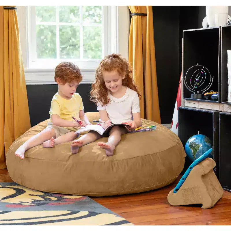 Pouf géant 4 pieds et matelas de sol