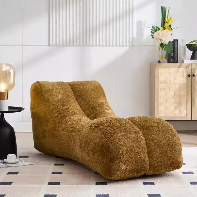 Pouf Poire de 150 cm, Fauteuil Lounger Ergonomique avec Éponge Haute Élasticité, Canapé de Sol Léger pour Salon, Chambre