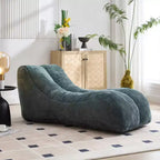 Pouf Poire de 150 cm, Fauteuil Lounger Ergonomique avec Éponge Haute Élasticité, Canapé de Sol Léger pour Salon, Chambre