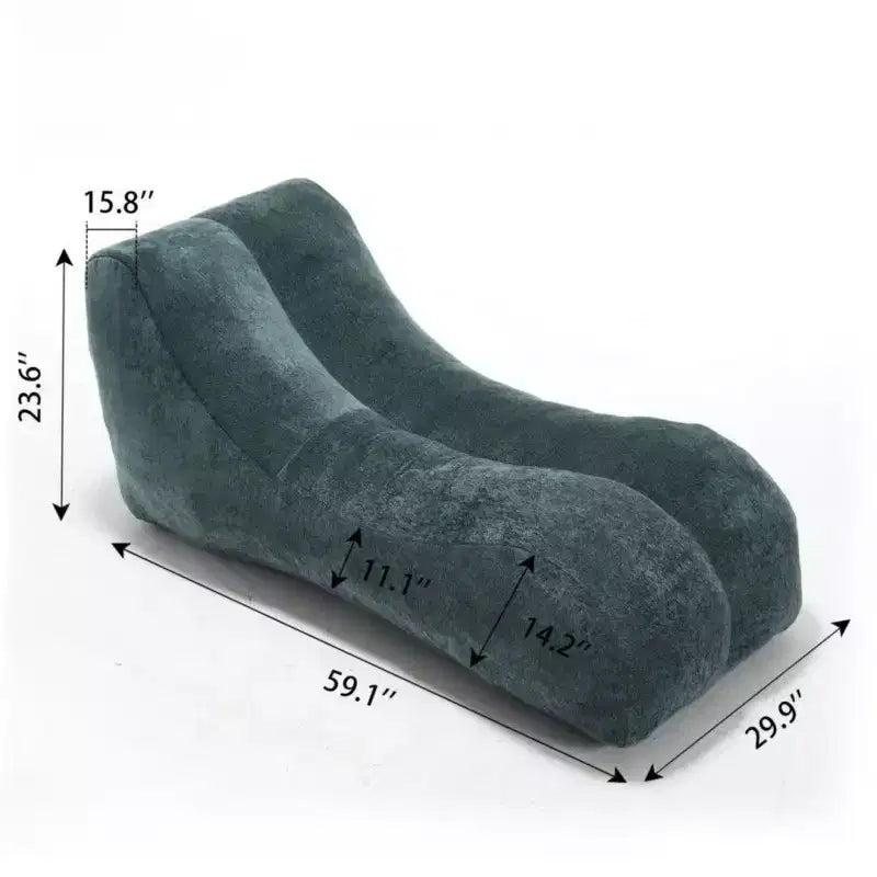 Pouf Poire de 150 cm, Fauteuil Lounger Ergonomique avec Éponge Haute Élasticité, Canapé de Sol Léger pour Salon, Chambre