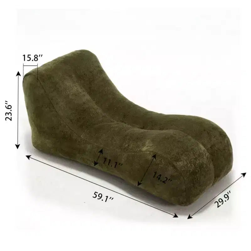 Pouf Poire de 150 cm, Fauteuil Lounger Ergonomique avec Éponge Haute Élasticité, Canapé de Sol Léger pour Salon, Chambre