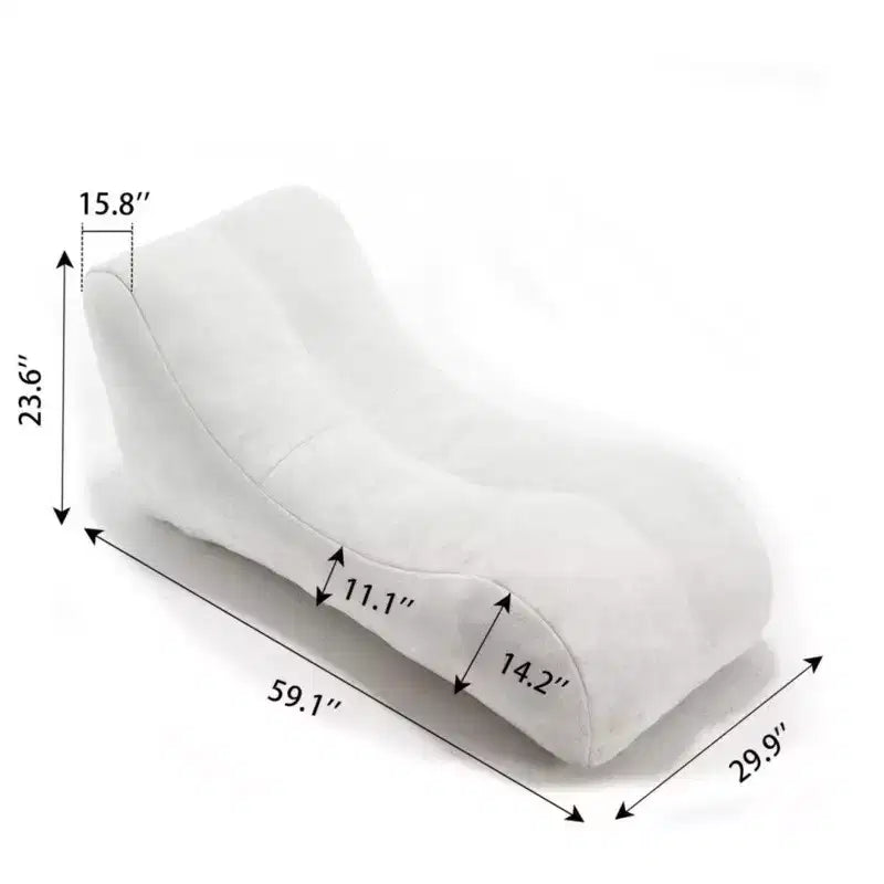 Pouf Poire de 150 cm, Fauteuil Lounger Ergonomique avec Éponge Haute Élasticité, Canapé de Sol Léger pour Salon, Chambre