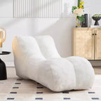 Pouf Poire de 150 cm, Fauteuil Lounger Ergonomique avec Éponge Haute Élasticité, Canapé de Sol Léger pour Salon, Chambre