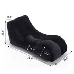 Pouf Poire de 150 cm, Fauteuil Lounger Ergonomique avec Éponge Haute Élasticité, Canapé de Sol Léger pour Salon, Chambre