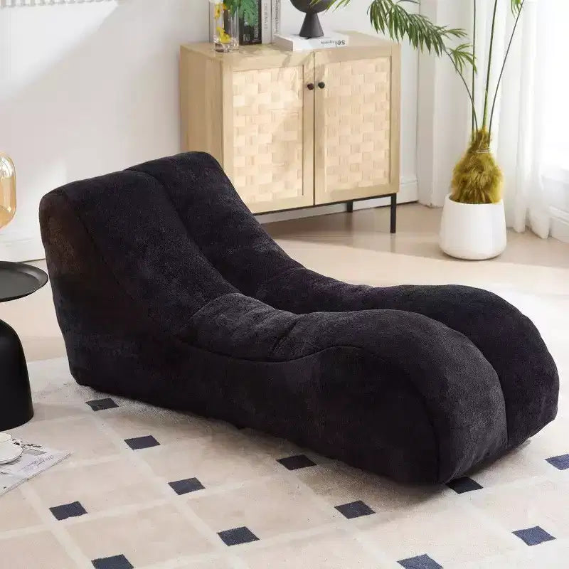 Pouf Poire de 150 cm, Fauteuil Lounger Ergonomique avec Éponge Haute Élasticité, Canapé de Sol Léger pour Salon, Chambre