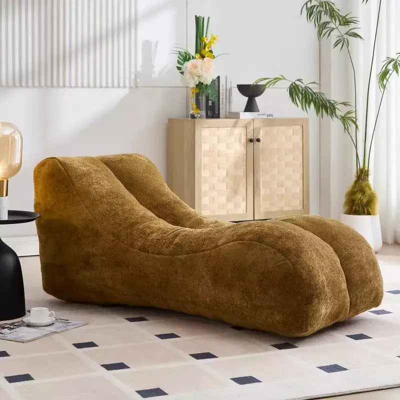Pouf Poire de 150 cm, Fauteuil Lounger Ergonomique avec Éponge Haute Élasticité, Canapé de Sol Léger pour Salon, Chambre