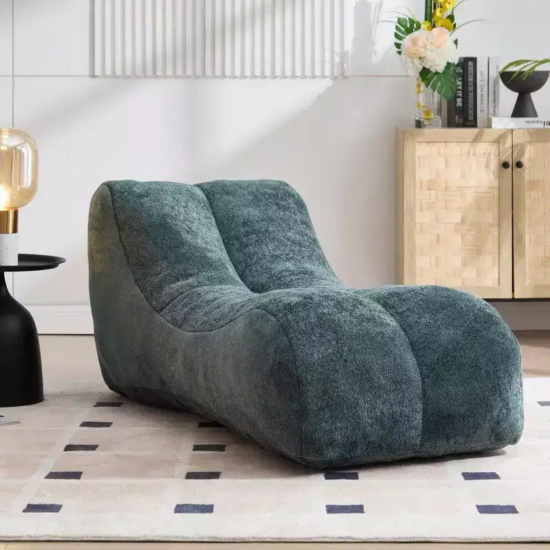 Pouf Poire de 150 cm, Fauteuil Lounger Ergonomique avec Éponge Haute Élasticité, Canapé de Sol Léger pour Salon, Chambre