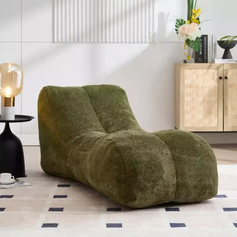 Pouf Poire de 150 cm, Fauteuil Lounger Ergonomique avec Éponge Haute Élasticité, Canapé de Sol Léger pour Salon, Chambre