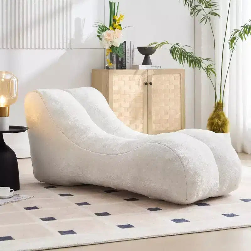 Pouf Poire de 150 cm, Fauteuil Lounger Ergonomique avec Éponge Haute Élasticité, Canapé de Sol Léger pour Salon, Chambre