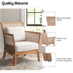Fauteuil d'appoint en rotin Tatum