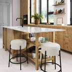 Tabouret de bar sans dossier rembourré de 24 po
