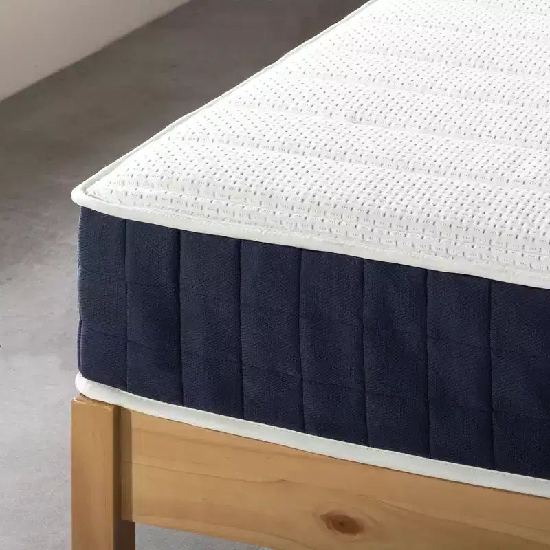 Matelas hybride à ressorts ensachés et mousse à mémoire de forme, 25 cm, avec infusion de thé vert