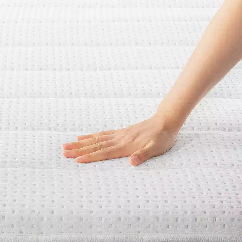 Matelas hybride à ressorts ensachés et mousse à mémoire de forme, 25 cm, avec infusion de thé vert