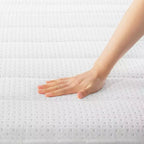 Matelas hybride à ressorts ensachés et mousse à mémoire de forme, 25 cm, avec infusion de thé vert