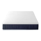 Matelas hybride à ressorts ensachés et mousse à mémoire de forme, 25 cm, avec infusion de thé vert