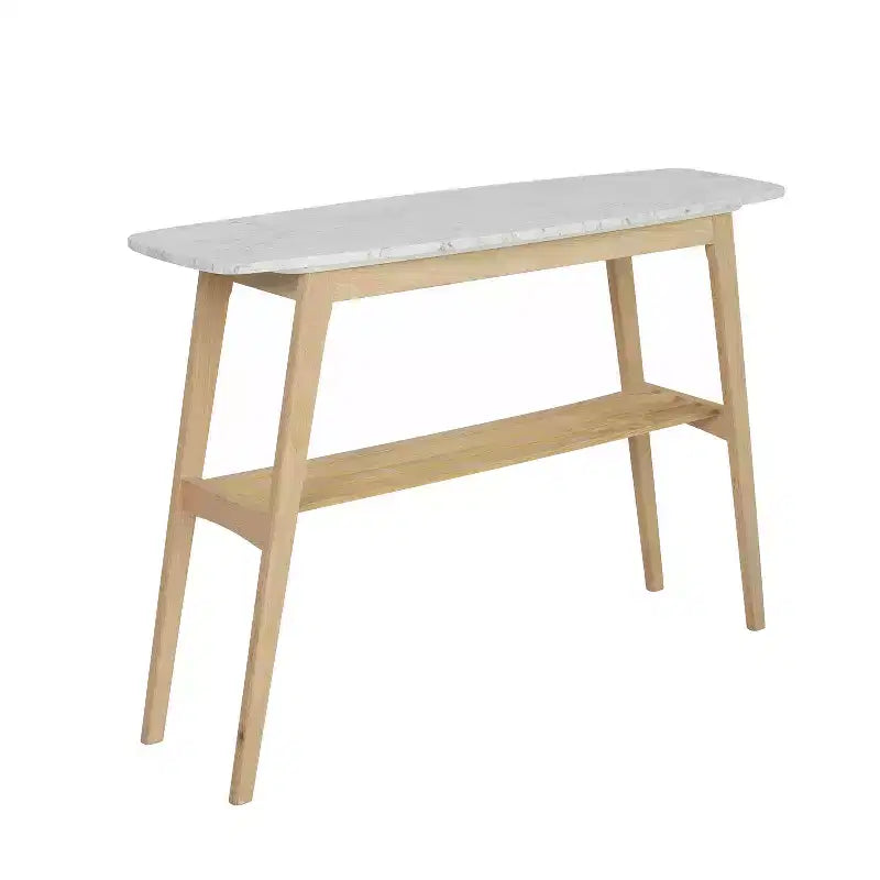 Console en marbre blanc de Carrare italien rectangulaire 43