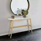 Console en marbre blanc de Carrare italien rectangulaire 43