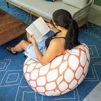 Pouf d'extérieur imperméable en forme de goutte, tissu résistant aux intempéries et durable, pour tous les âges