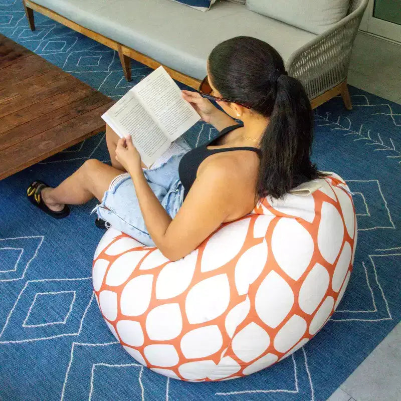 Pouf d'extérieur imperméable en forme de goutte, tissu résistant aux intempéries et durable, pour tous les âges