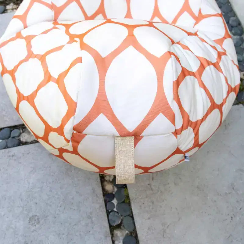 Pouf d'extérieur imperméable en forme de goutte, tissu résistant aux intempéries et durable, pour tous les âges