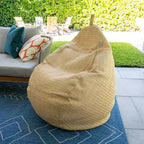 Pouf d'extérieur imperméable en forme de goutte, tissu résistant aux intempéries et durable, pour tous les âges