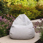 Pouf d'extérieur imperméable en forme de goutte, tissu résistant aux intempéries et durable, pour tous les âges