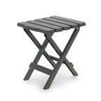 Table d'appoint pliante portable en plastique, résistante aux intempéries et à la rouille, pour camping intérieur et extérieur, sauge (lot de 2)