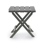 Table d'appoint pliante portable en plastique, résistante aux intempéries et à la rouille, pour camping intérieur et extérieur, sauge (lot de 2)