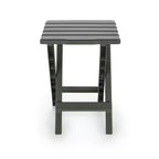 Table d'appoint pliante portable en plastique, résistante aux intempéries et à la rouille, pour camping intérieur et extérieur, sauge (lot de 2)