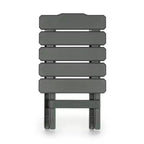 Table d'appoint pliante portable en plastique, résistante aux intempéries et à la rouille, pour camping intérieur et extérieur, sauge (lot de 2)
