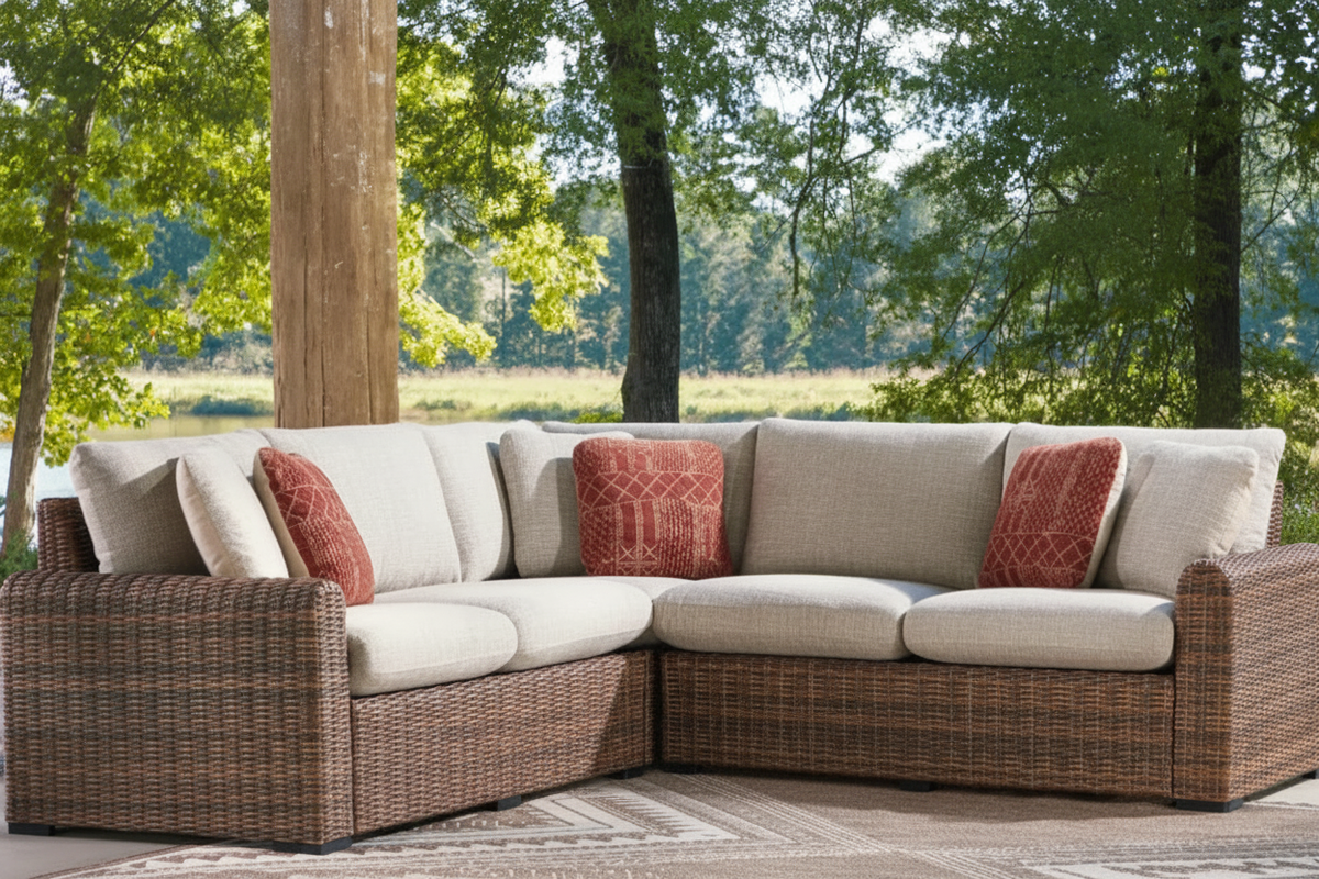 Outdoor Patio Sectional Sofa - No Text